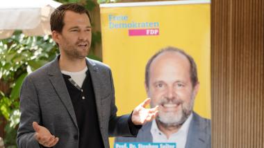 Der Stellvertretende Parteivorsitzende Johannes Vogel MdB in Fellbach: Foto: Kiessling