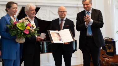 Am Samstag, 9.4.2022 im Neuen Schloß in Stuttgart. Foto: Kiessling